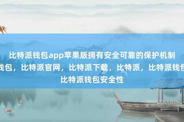 比特派钱包app苹果版拥有安全可靠的保护机制比特派钱包，比特派官网，比特派下载，比特派，比特派钱包安全性