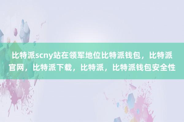 比特派scny站在领军地位比特派钱包，比特派官网，比特派下载，比特派，比特派钱包安全性