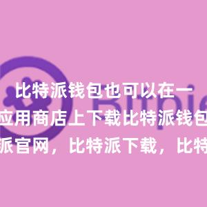 比特派钱包也可以在一些知名的应用商店上下载比特派钱包，比特派官网，比特派下载，比特派，比特派钱包安全性